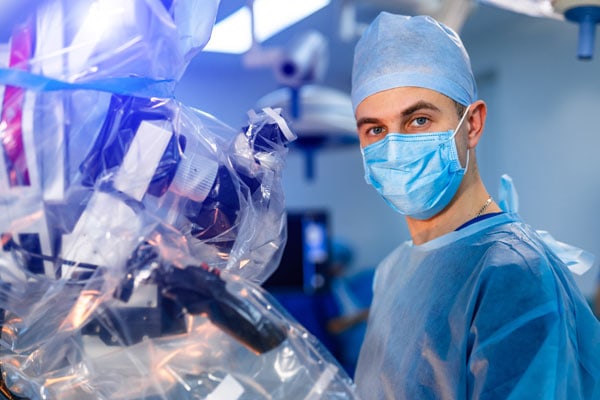 a neurosurgeon in the OR